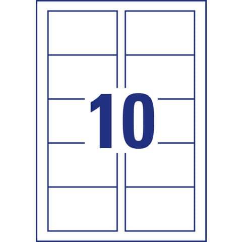 C32010-10 Classic Visitenkarten, 85 x 54 mm, beidseitig beschichtet - matt, 10 Blatt/100 Stück