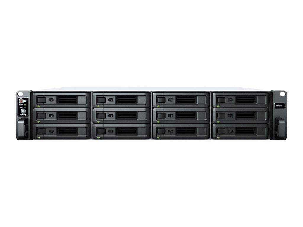 Synology RackStation RS2423+ NAS Server, NAS, Rack | max. Kamera-Anzahl:50 | max. Festplatten-Anzahl:12 | max. Festplat