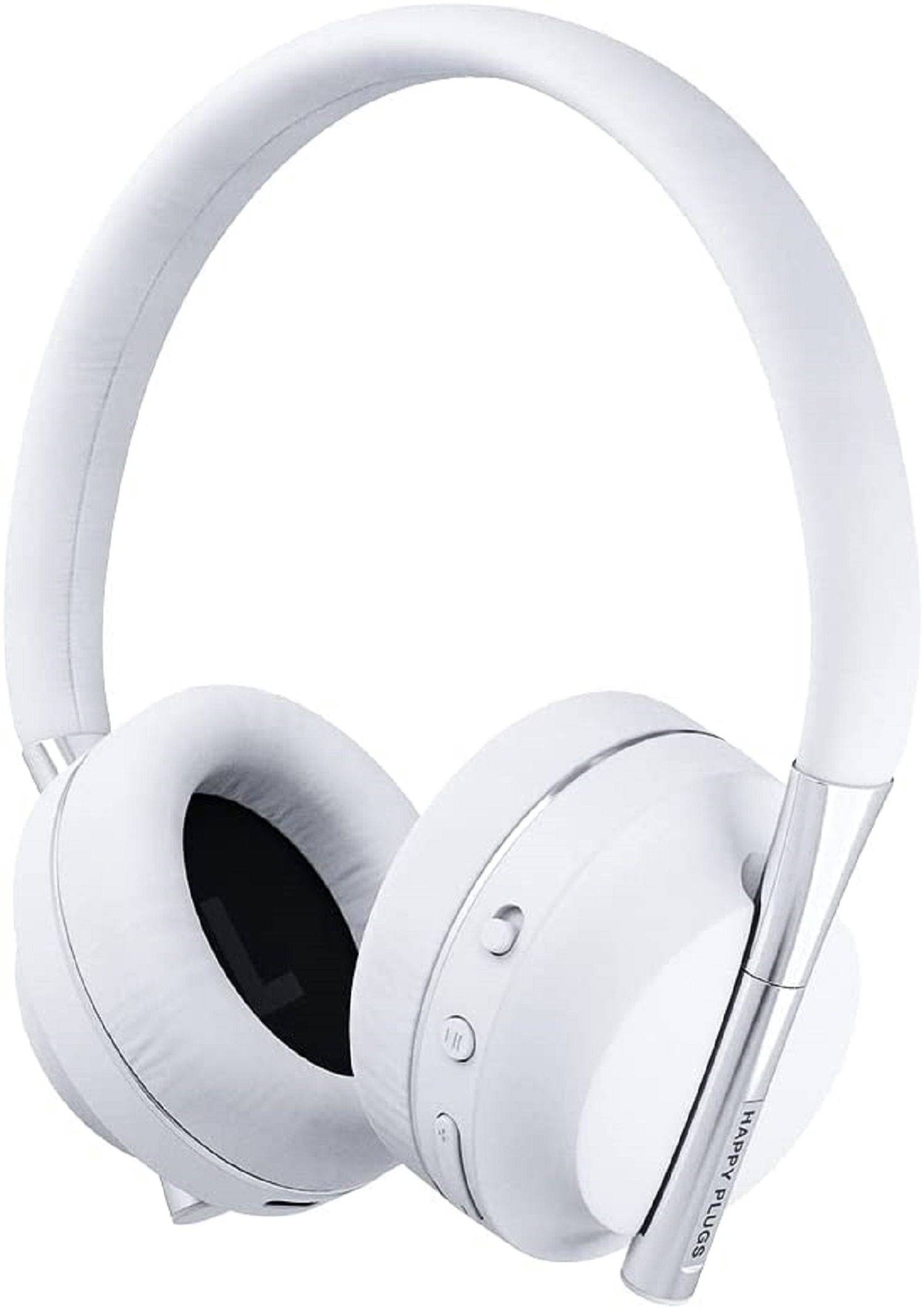 Happy Plugs - Play Wireless Headphones Over-Ear Kopfhörer 85dB Kabellos Bluetooth Kopfhörer Weiß