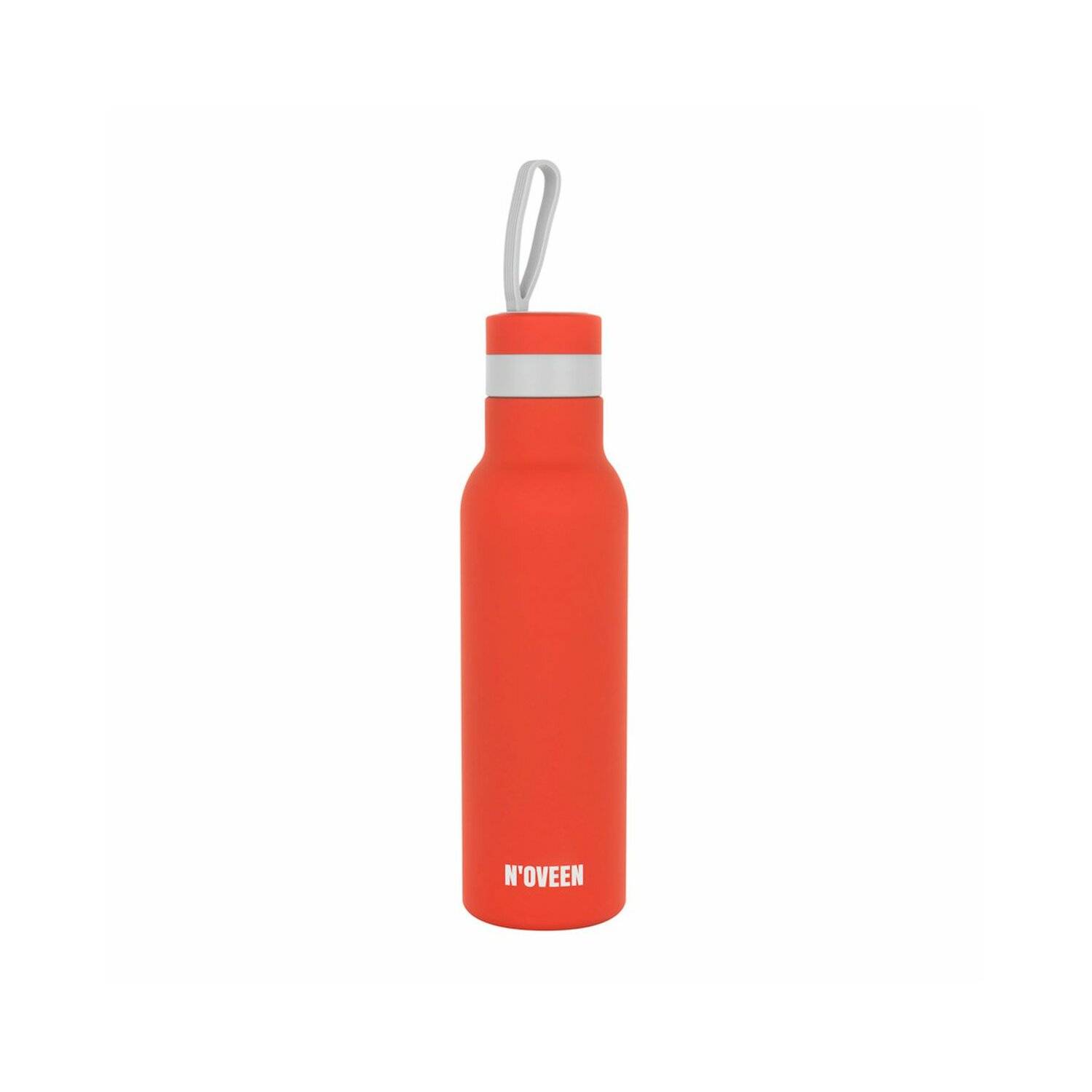 Satin Edelstahl Thermoflasche | 500 ml, Rot