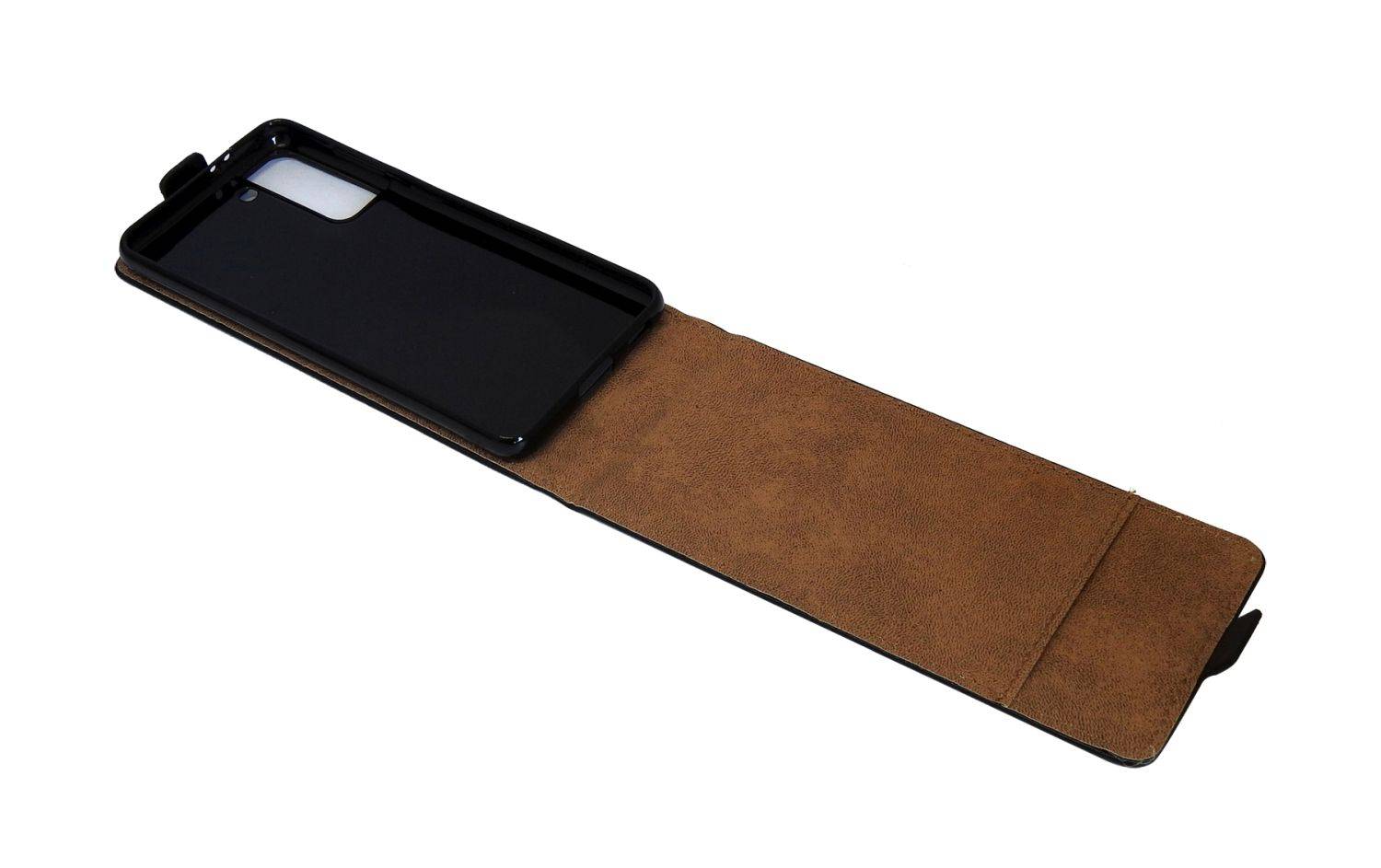Flip Case kompatibel mit Xiaomi 12 Lite vertikal aufklappbar Schutzhülle Hülle Schwarz