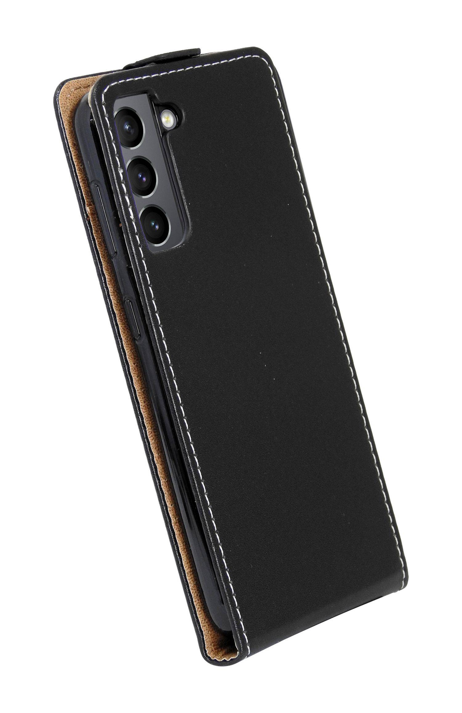 Flip Case kompatibel mit Xiaomi 12 Lite vertikal aufklappbar Schutzhülle Hülle Schwarz