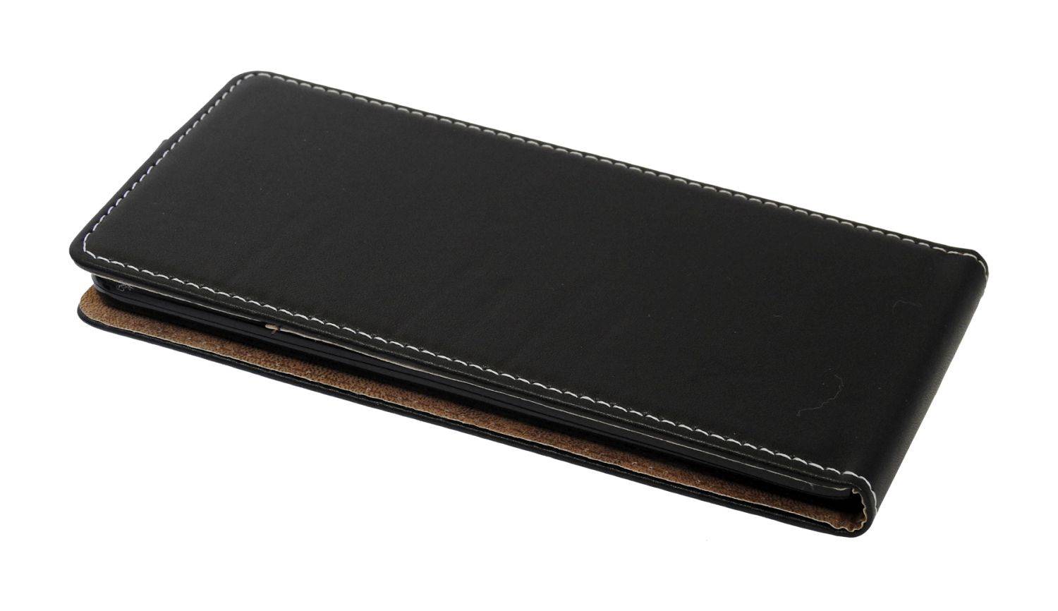 Flip Case kompatibel mit Xiaomi 12 Lite vertikal aufklappbar Schutzhülle Hülle Schwarz