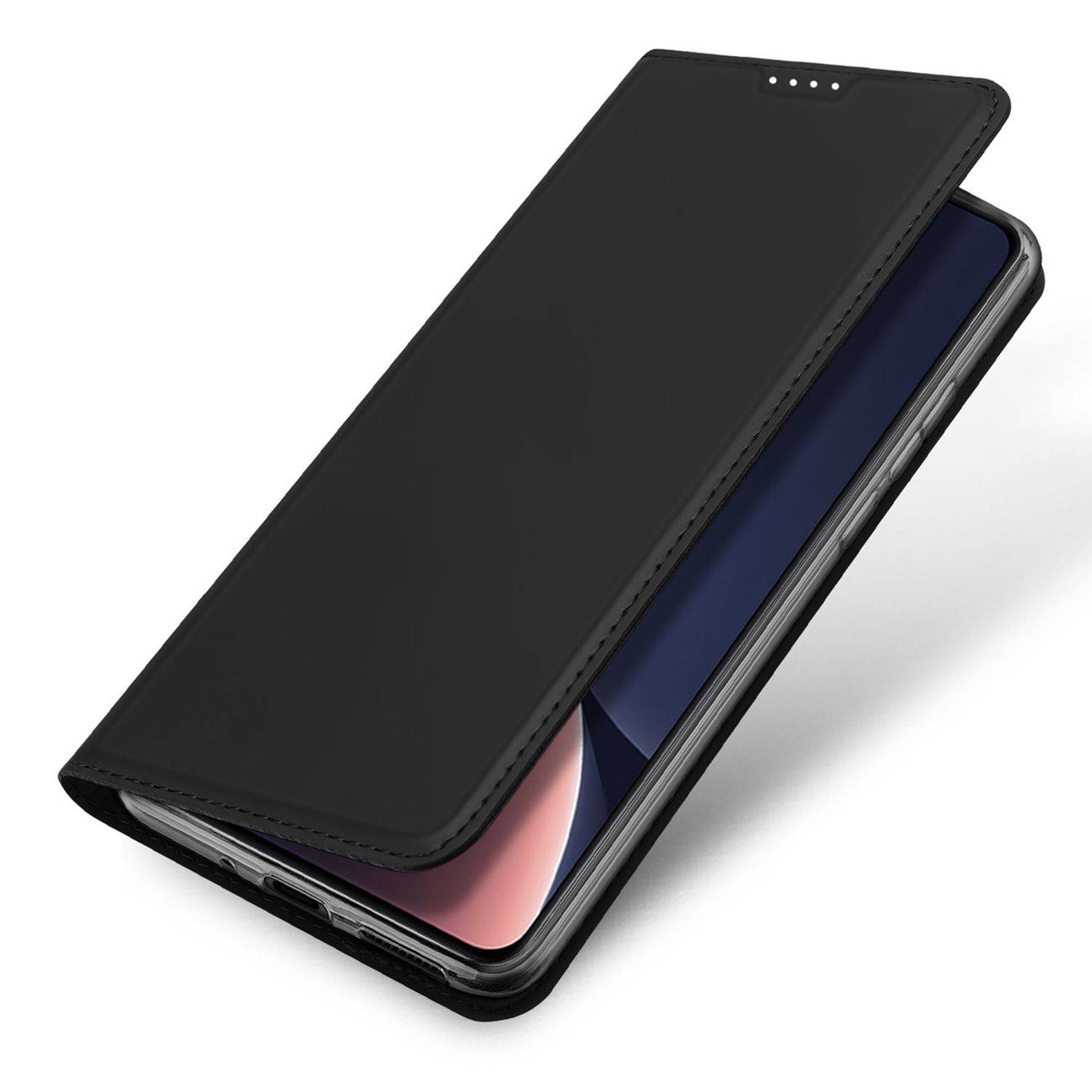 Buch Tasche kompatibel mit Xiaomi 13 Pro Hülle Etui Brieftasche Schutzhülle mit Standfunktion, Kartenfach Schwarz