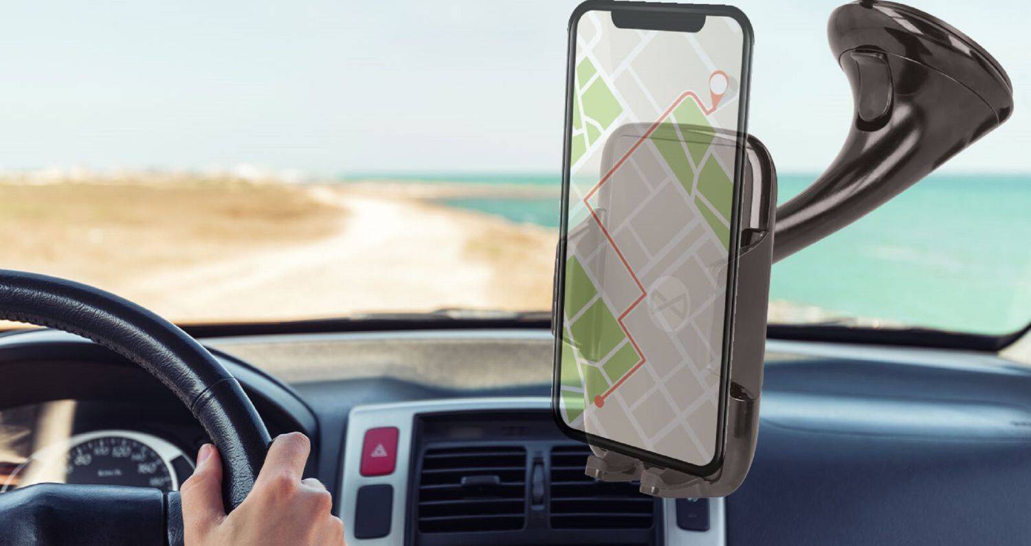 Forever U-17 10W induktive Autohalterung KFZ-Halterung Induktionsladegerät KFZ-Ladegerät Handy-Halterung Schwarz