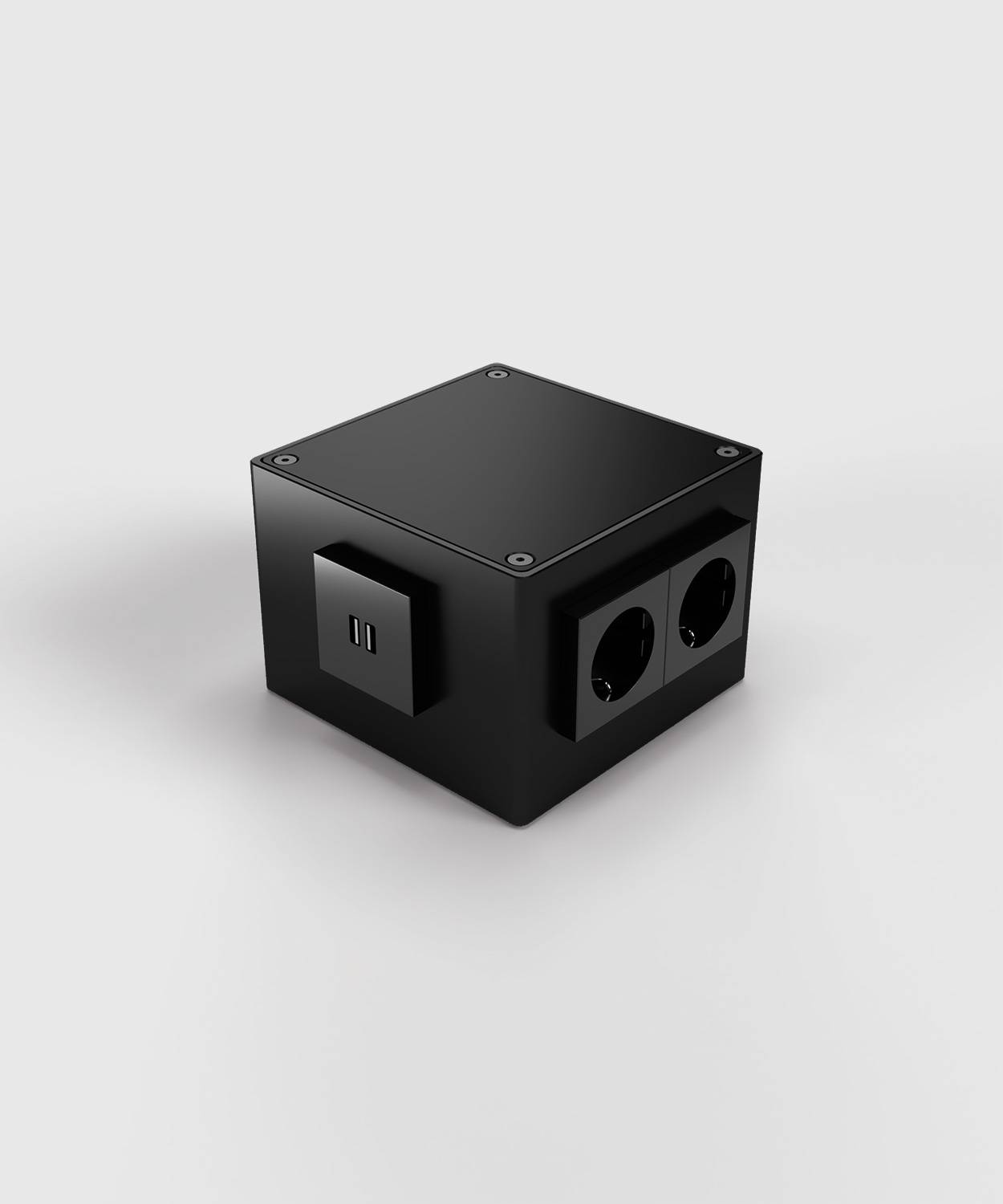 Aufbodentank 1206; 4x Schuko, 1x RJ45 2-fach (Zuleitung hinten)