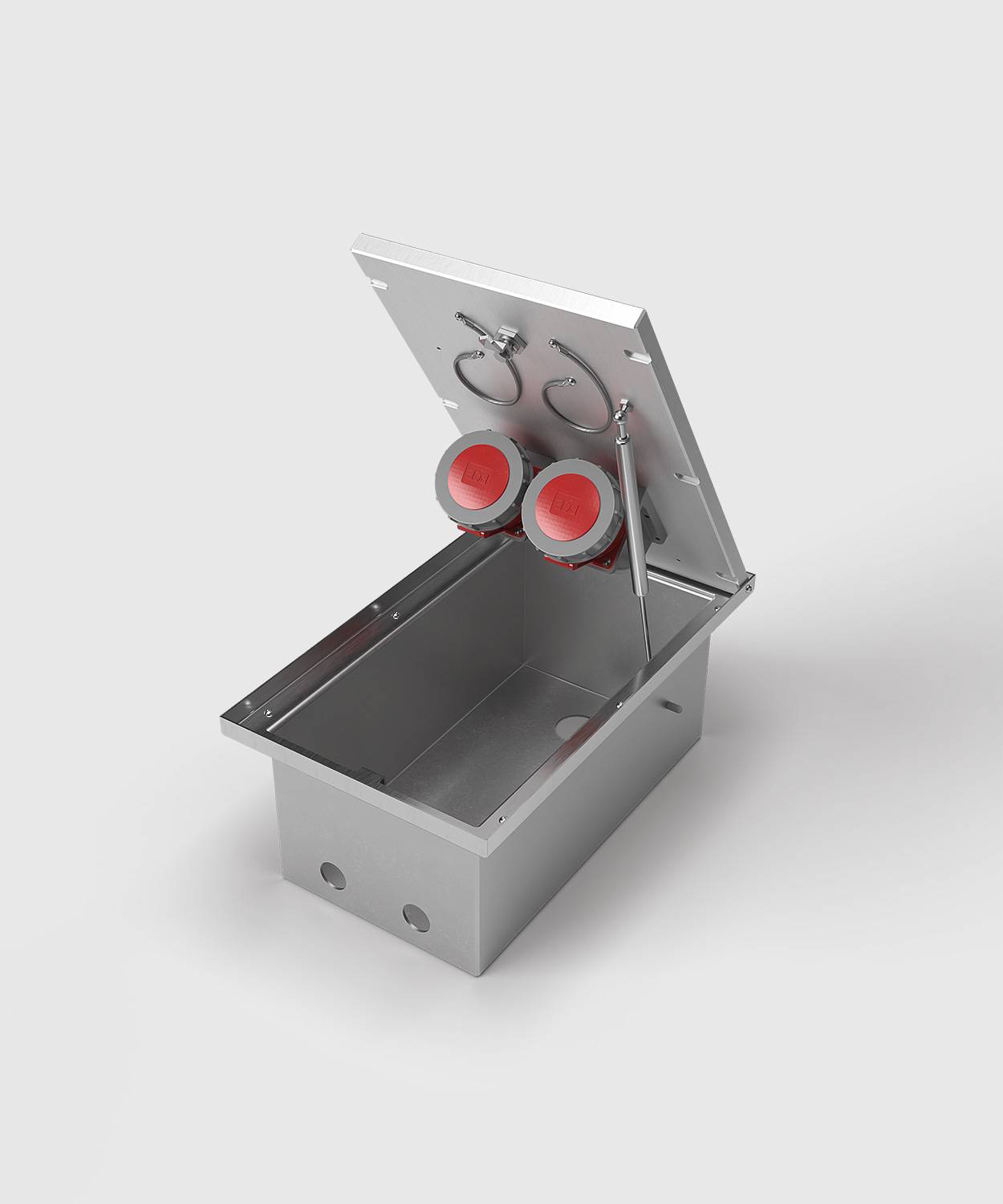 CEE- Bodentank 6620A; 1x CEE 5/16A 400V, 1x CEE 5/32A 400V,