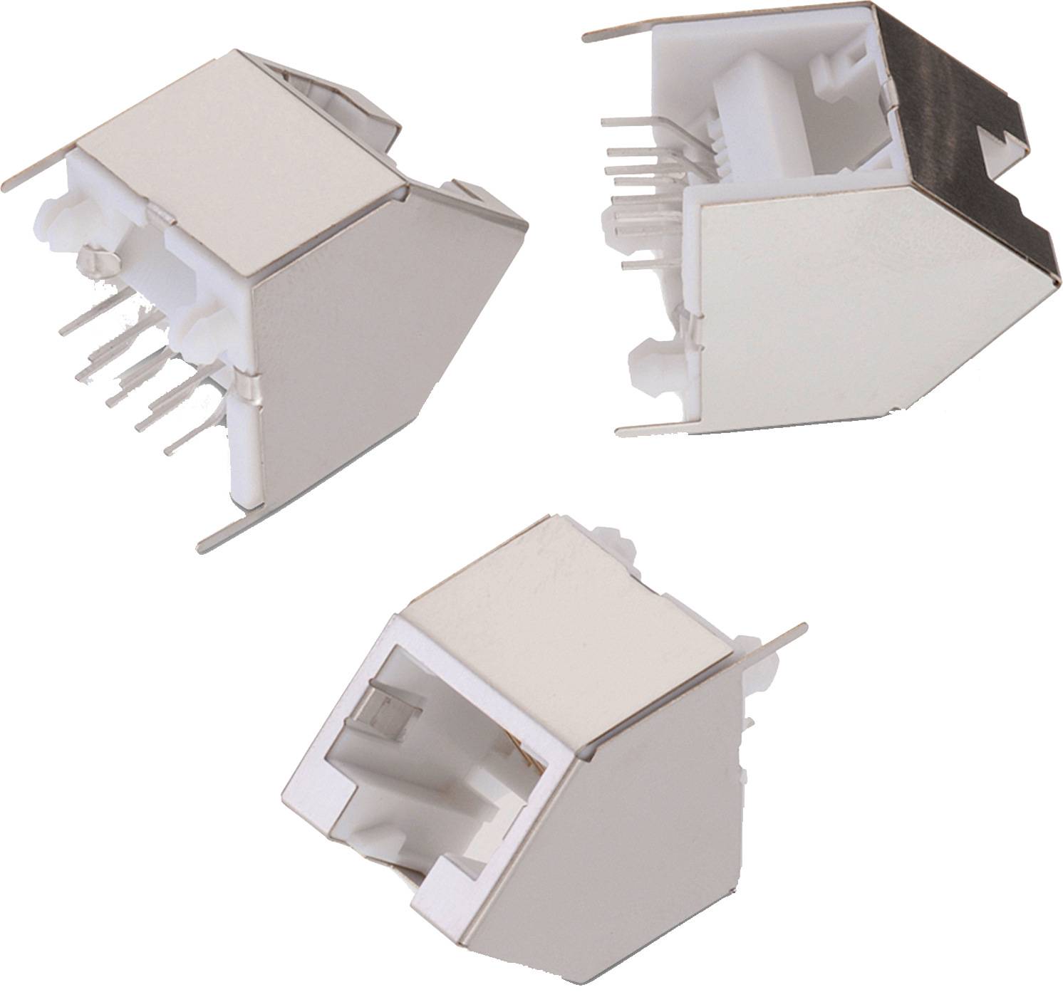 WÜRTH ELEKTRONIK 615008145121 Modularsteckverbinder, 45°, Modulare Buchse, 1 x 1 (Port), 8P8C, Cat5, Durchsteckmontage 80Stück