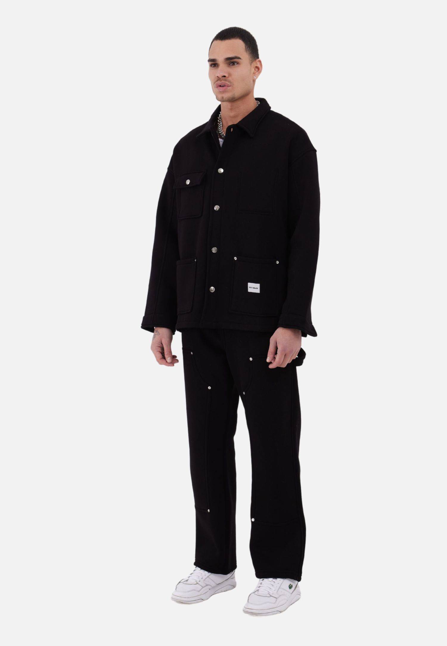 Jacke Jogginghose Set Oversize Jogger Hemdjacke M Schwarz