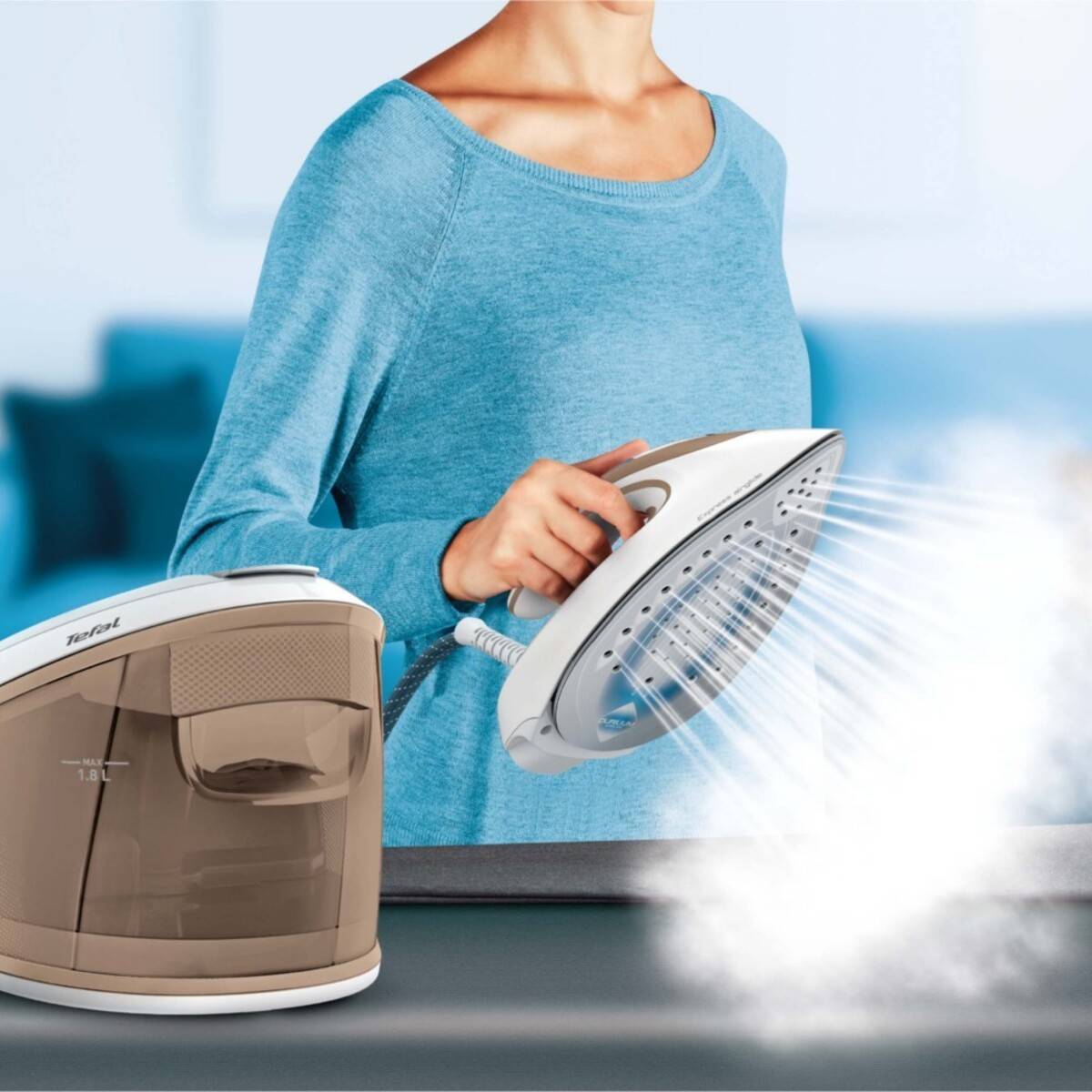 Tefal Dampfgenerator SV8027 ws/beige