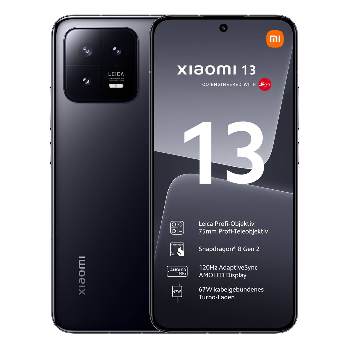 13 5G 8+256GB Schwarz 6,36Zoll