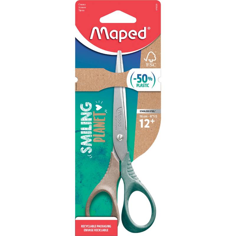 Maped Schere SMILING PLANET, rund, 160 mm, für Rechtshänder