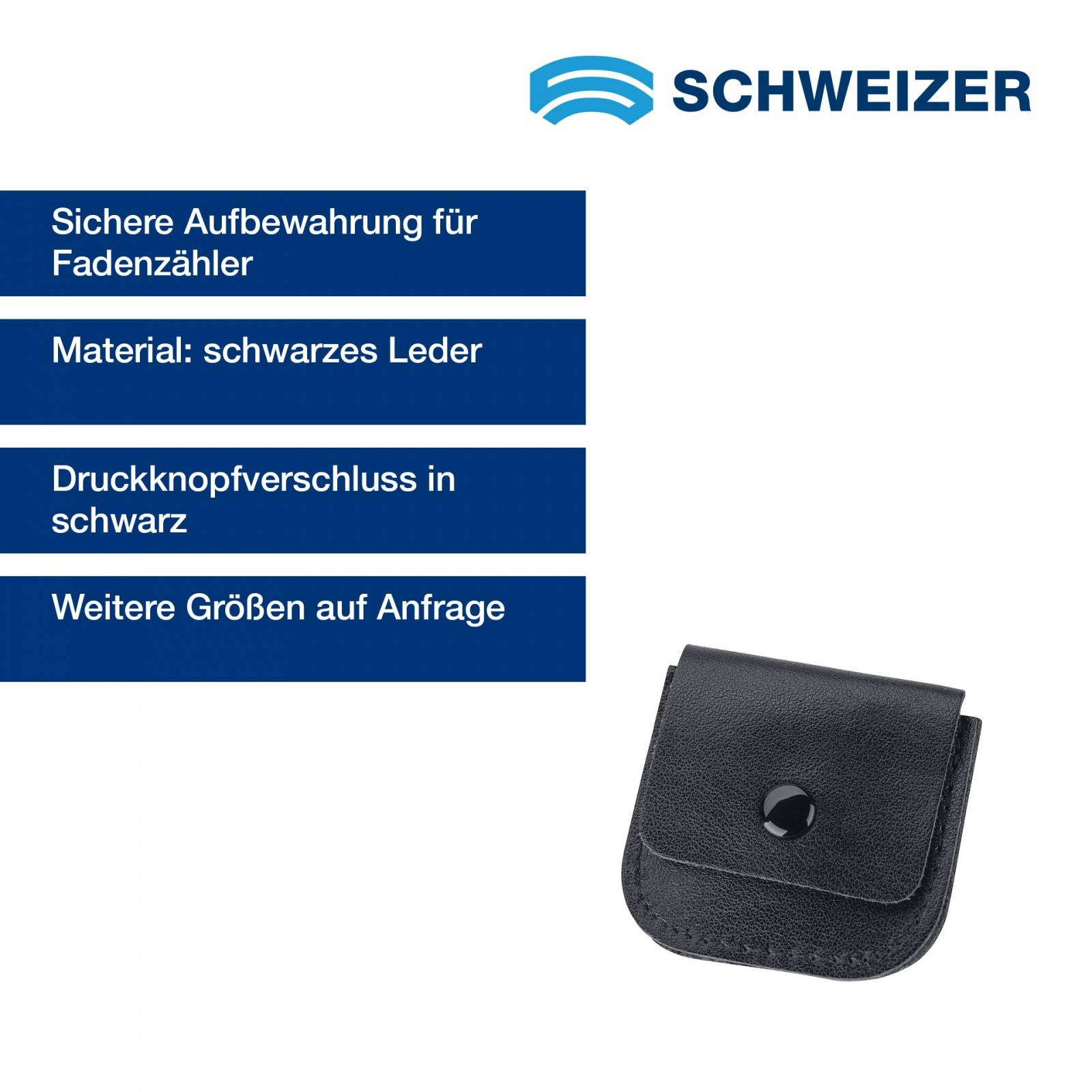 SCHWEIZER Lederetui, schwarz für 35300 / 37300 / 37310