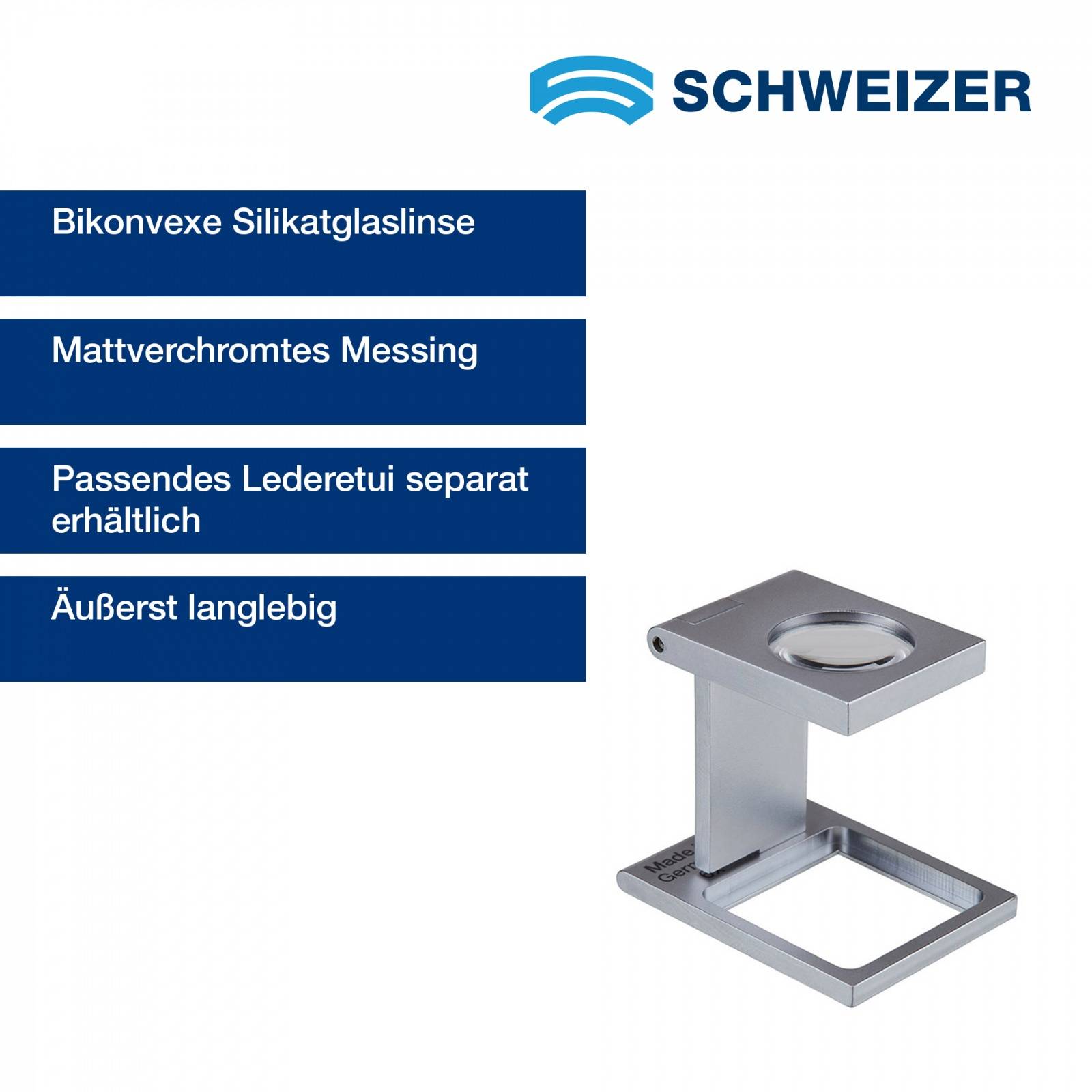 SCHWEIZER Fadenzähler Bikonvex  6 x / Ø 22,5 mm, bikonvex 