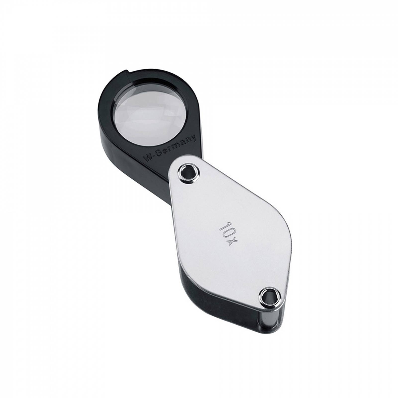SCHWEIZER Einschlaglupe EDELSTAHL 10 x / Ø 22,8 mm, aplanatisch