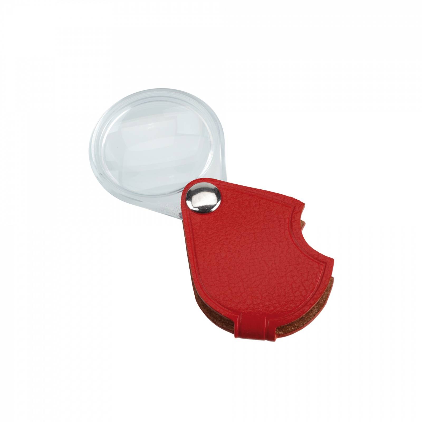 SCHWEIZER Taschenlupe ECONOMIC rot 5 x / Ø 30 mm, bikonvex 