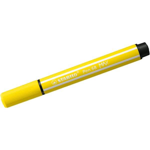 Fasermaler Pen 68 Max Keilspitze zitronengelb