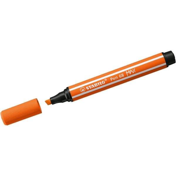 Fasermaler Pen 68 Max Keilspitze gelbrot