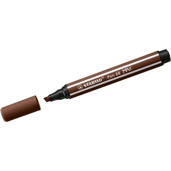Fasermaler Pen 68 Max Keilspitze braun