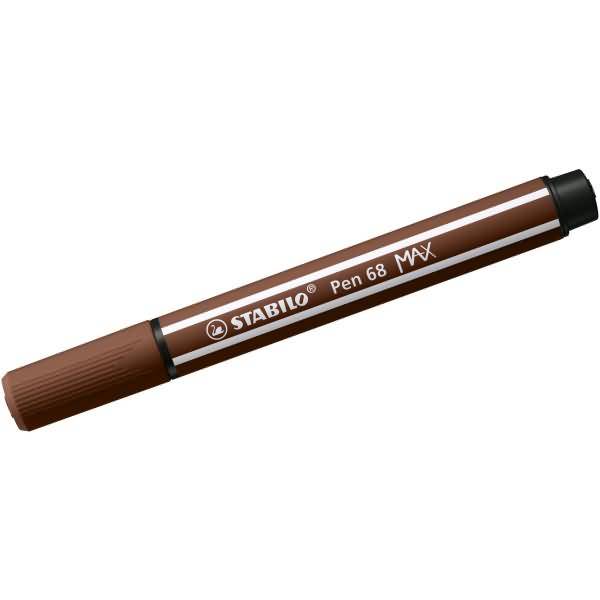 Fasermaler Pen 68 Max Keilspitze braun