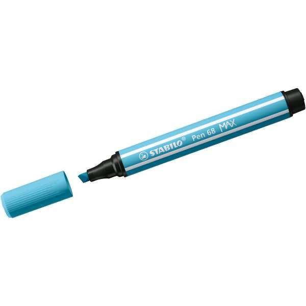 Fasermaler Pen 68 Max Keilspitze azurblau