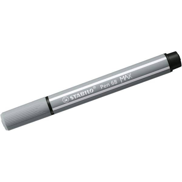 Fasermaler Pen 68 Max Keilspitze mittelgrau