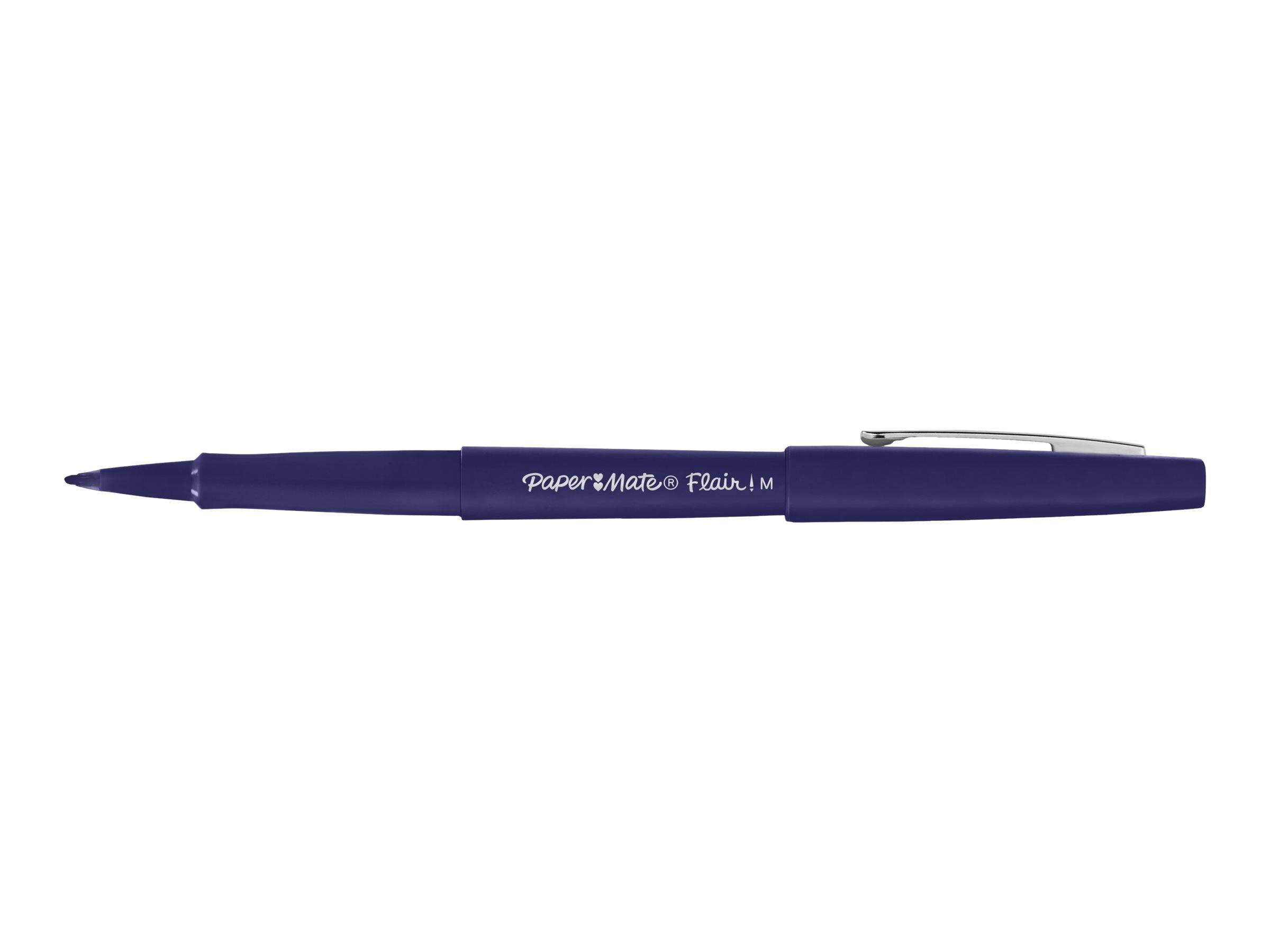 Paper Mate FLAIR - Filzstift - Marineblau - wasserbasierte Tinte - Mittel (Packung mit 12)