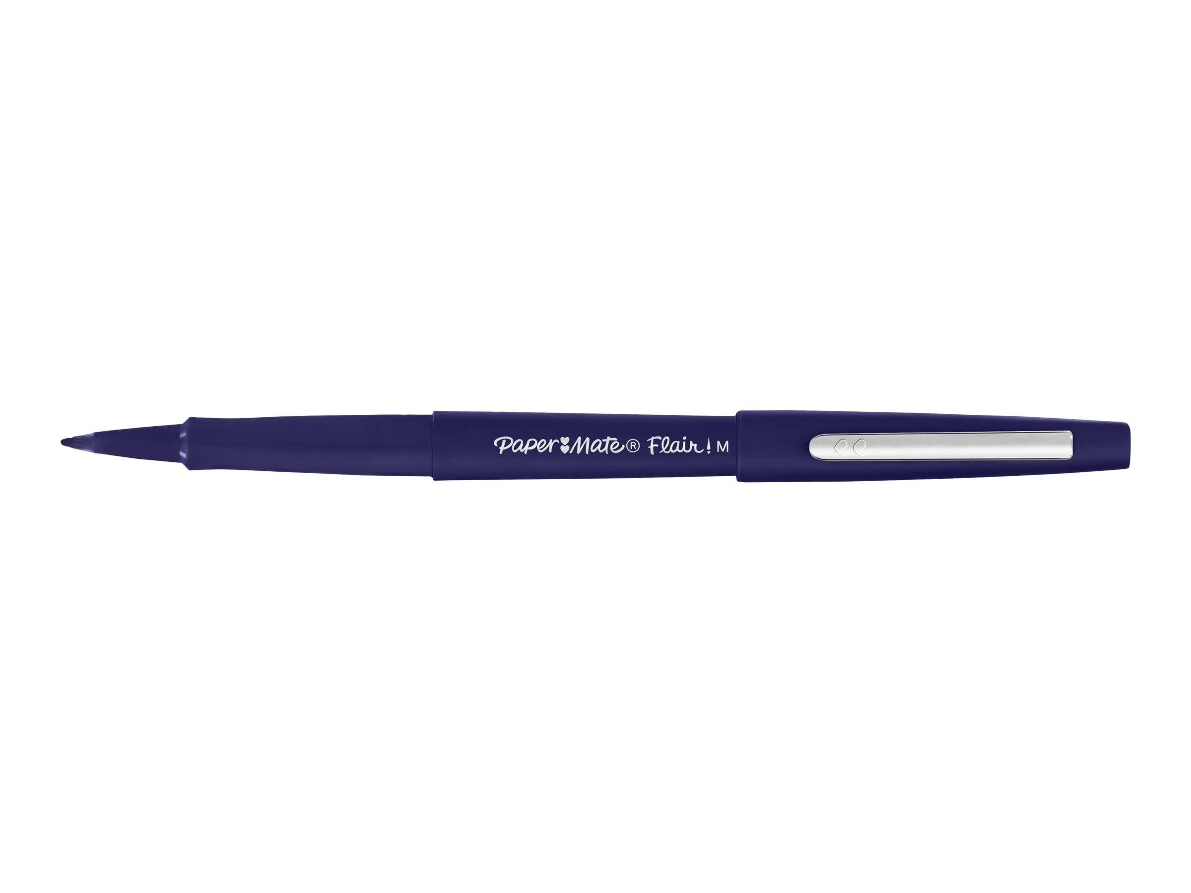 Paper Mate FLAIR - Filzstift - Marineblau - wasserbasierte Tinte - Mittel (Packung mit 12)