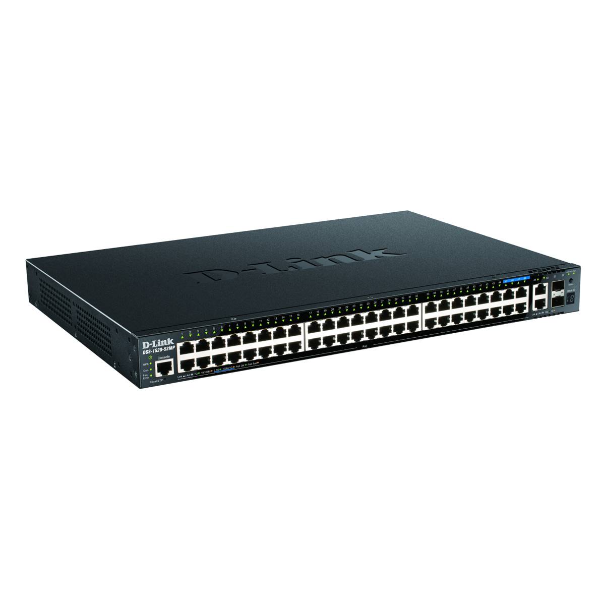 DGS-1520-52MP Smart Managed Switch Gigabit, 4x 2,5 Gbit/s