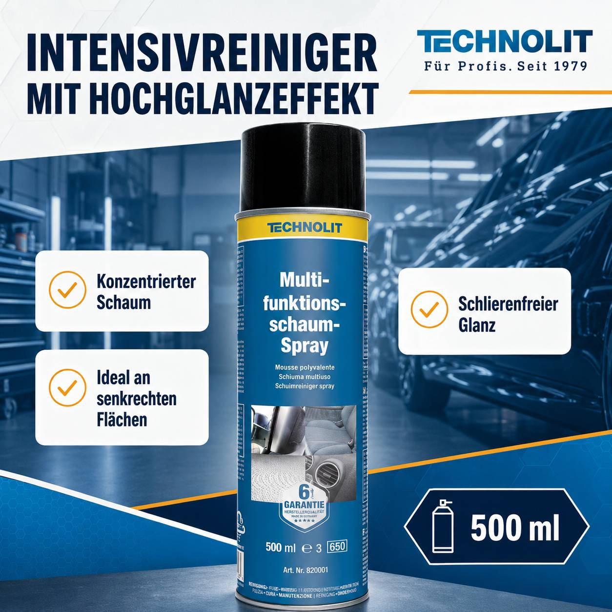 TECHNOLIT Multifunktionsschaum-Spray 500 ml