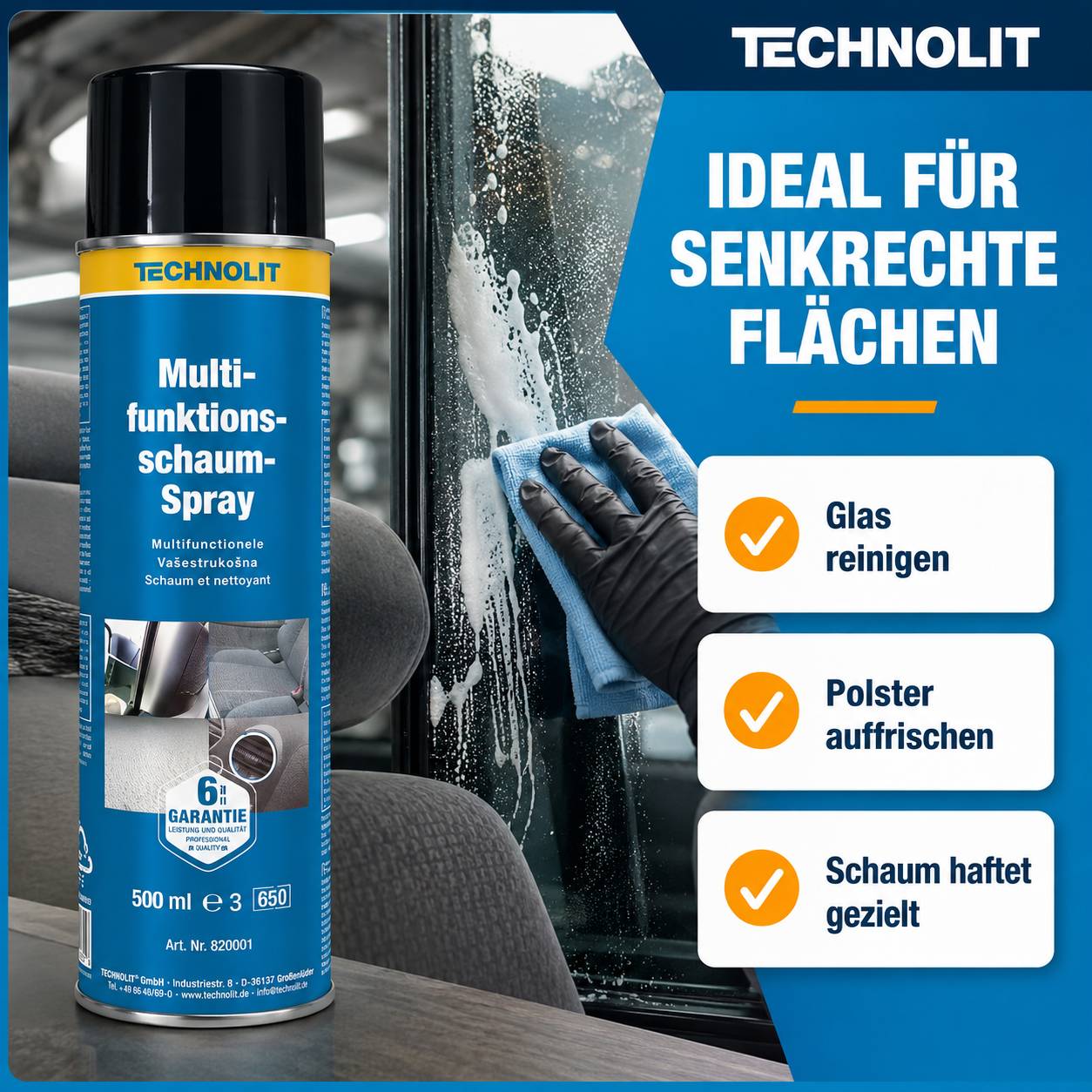 TECHNOLIT Multifunktionsschaum-Spray 500 ml