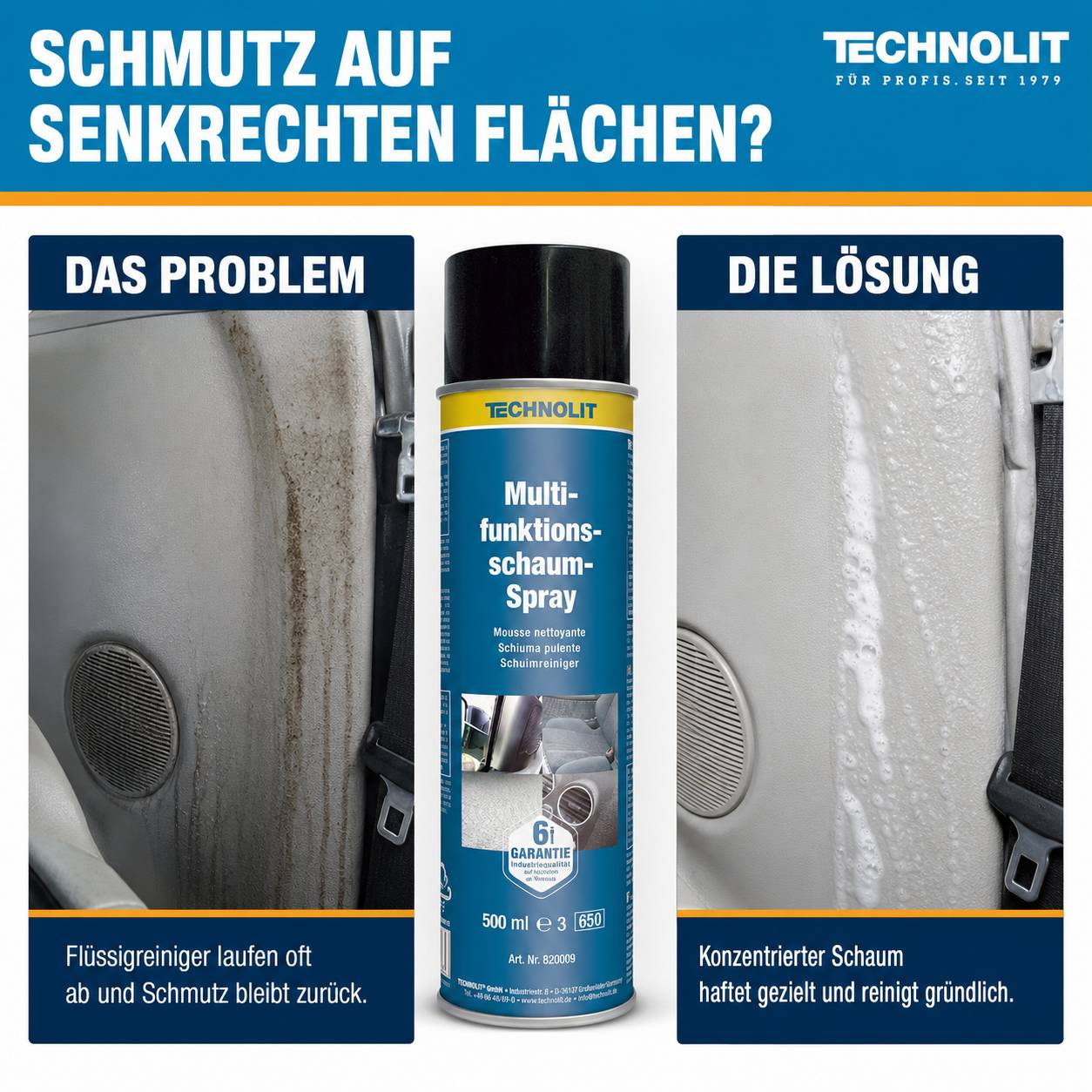 TECHNOLIT Multifunktionsschaum-Spray 500 ml