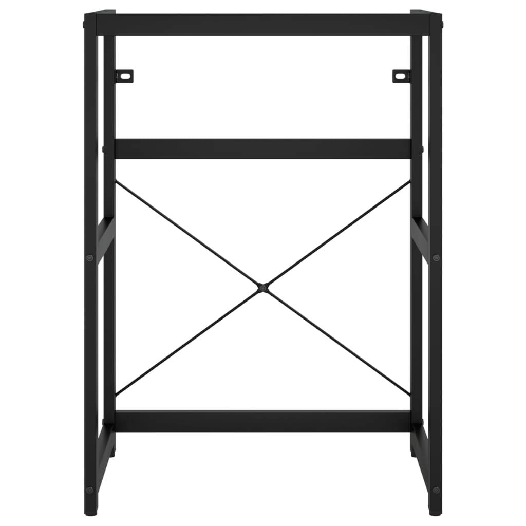 vidaXL Badezimmer Waschtischgestell Schwarz 59x38x83 cm Eisen