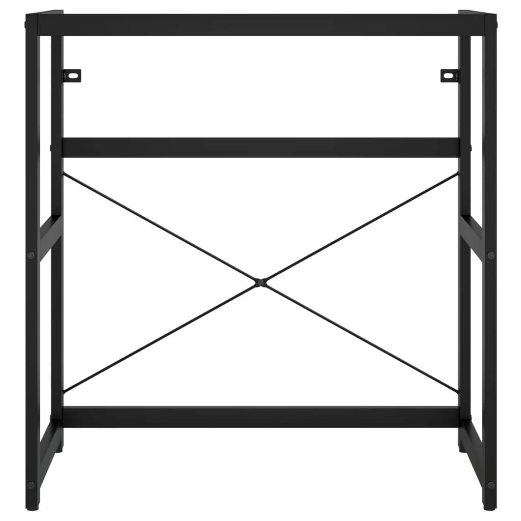 vidaXL Badezimmer Waschtischgestell Schwarz 79x38x83 cm Eisen