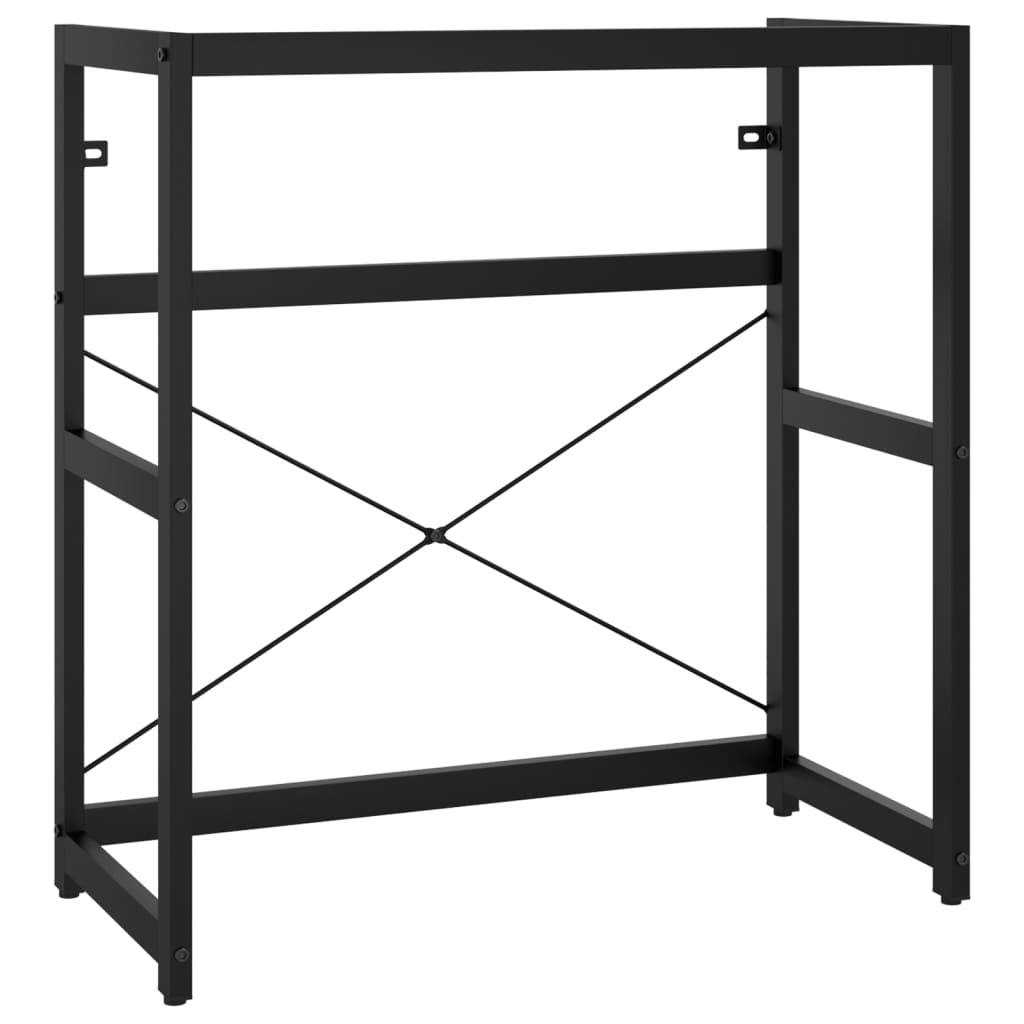 vidaXL Badezimmer Waschtischgestell Schwarz 79x38x83 cm Eisen