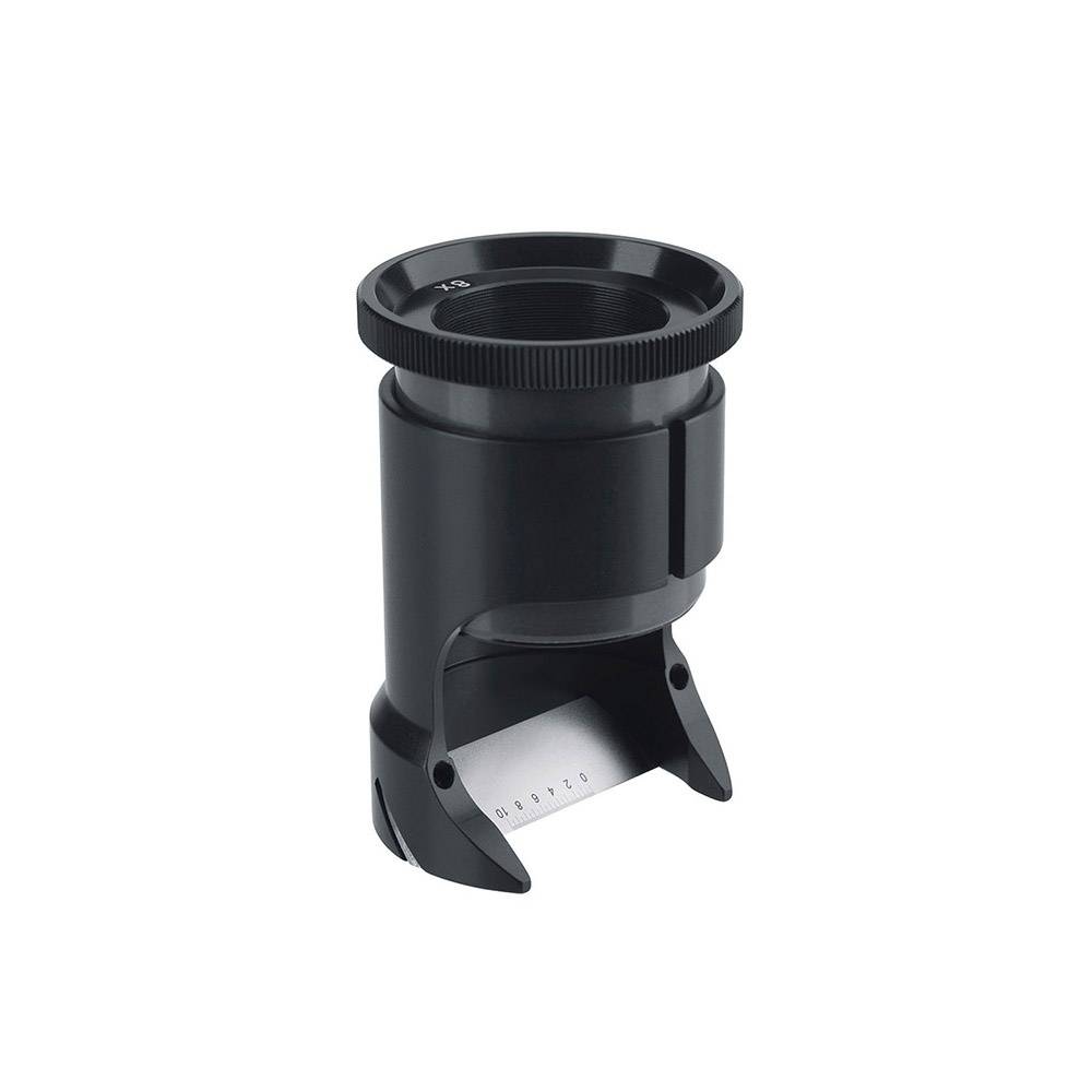 SCHWEIZER Präzisions-Messlupe mit Skala 8 x / Ø 22,8 mm, aplanatisch