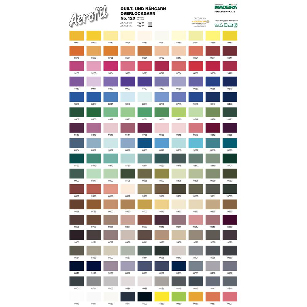Madeira Aerofil 120 Allesnäher 400m Farbe 8000