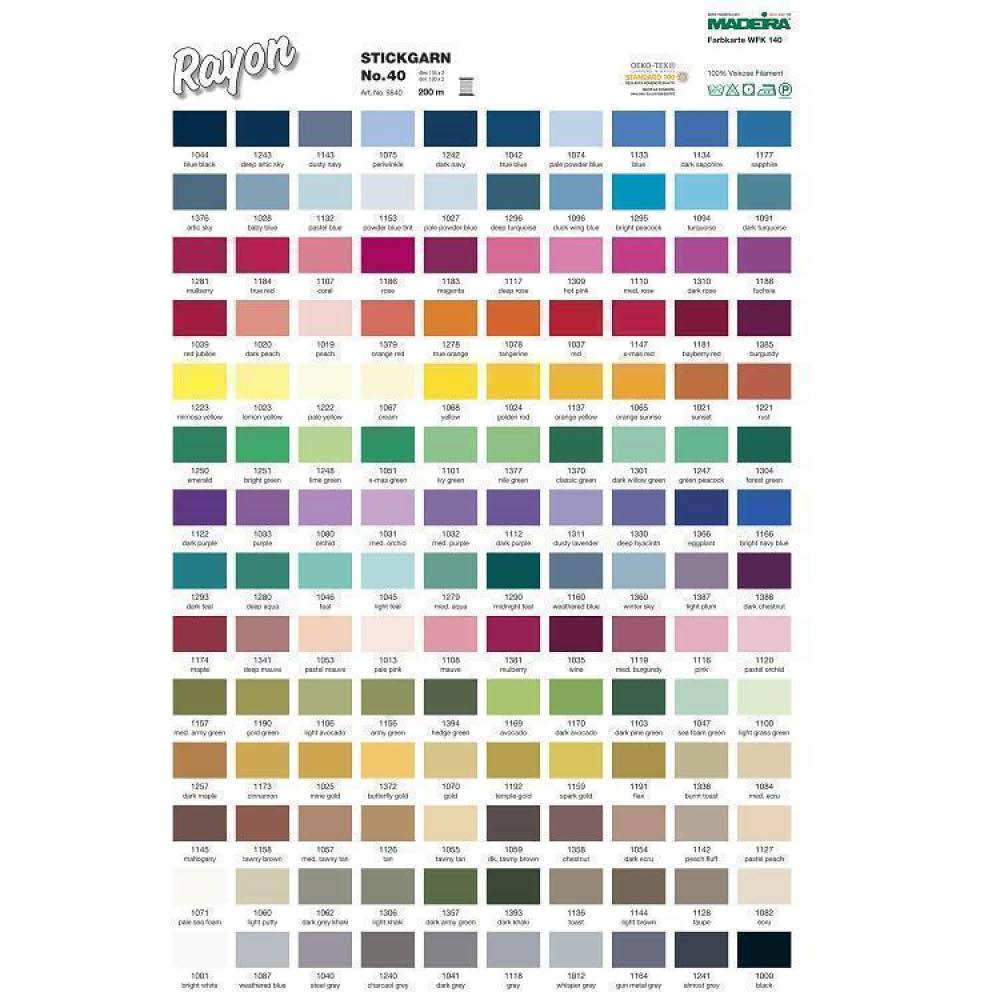 Madeira Rayon 40 Stickgarn 200m Farbe 2312