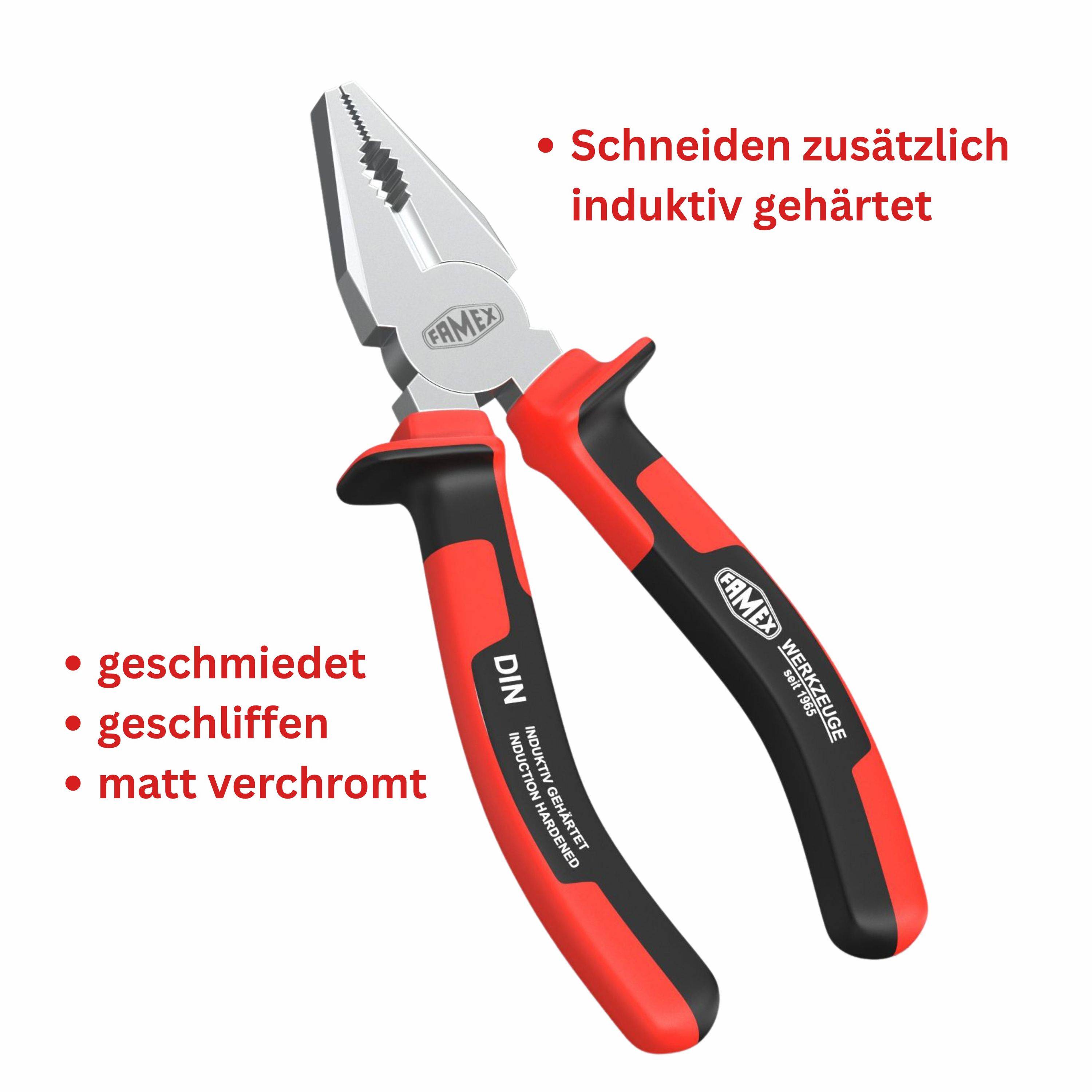 FAMEX 3957-4 Hochwertiger Zangen Satz 4-teilig