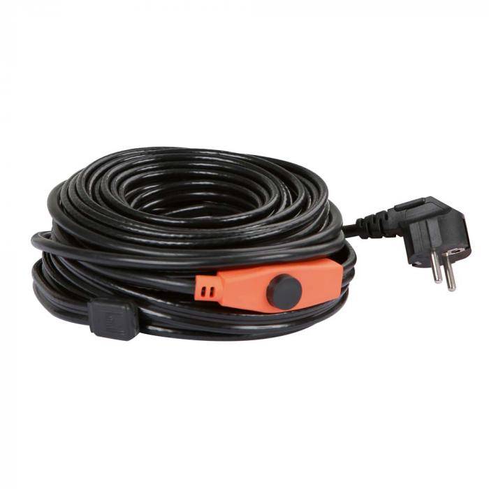 Frostschutz-Heizleitung mit Thermostat - frostsicher bis max. -45 °C - 230 Volt - Heizleistung 192 W - Länge 12 m