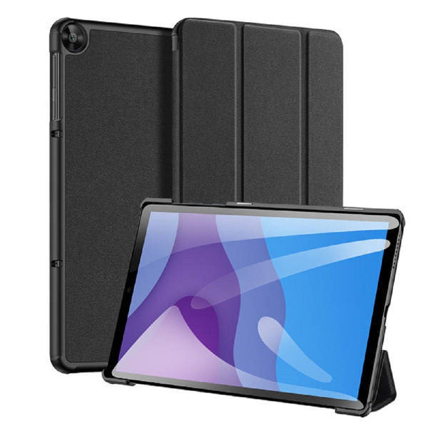 Dux Ducis Hartschale mit Smart Sleep und integrierter Standfunktion Schutz Hülle Tasche Cover für Lenovo Tab M9 Schwarz
