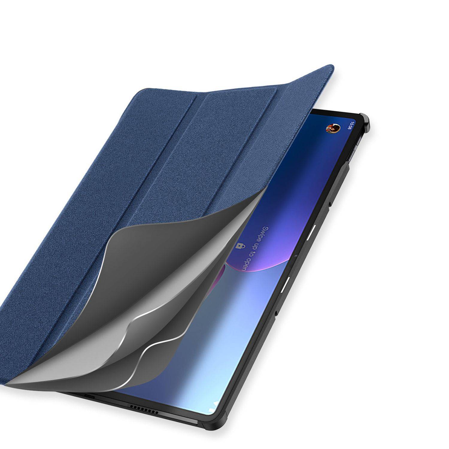Dux Ducis Hartschale mit Smart Sleep und integrierter Standfunktion Schutz Hülle Tasche Cover für Lenovo Tab M9 Blau