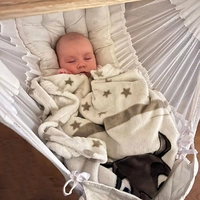 Baby Federwiege mit Gestell - 160cm Hängeschaukel Ständer - Hängematte mit Feder Baby Federwiege mit Gestell - 160cm Hängeschaukel Ständer - Hängematte mit Feder