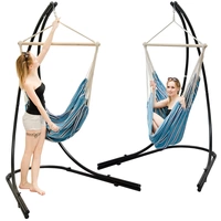 XXL Hängesessel mit Gestell Hängestuhl für 2 Hängeliege Hängesitz Blau Weiß XXL Hängesessel mit Gestell Hängestuhl für 2 Hängeliege Hängesitz Blau Weiß