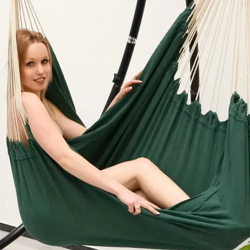 XXL Hängesessel mit Gestell Hängestuhl für 2 Doppel Hängesitz Hängeliege Grün XXL Hängesessel mit Gestell Hängestuhl für 2 Doppel Hängesitz Hängeliege Grün