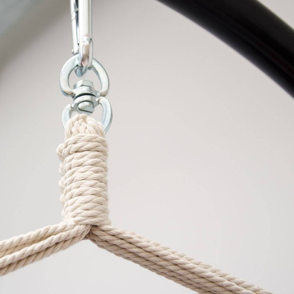 XXL Hängesessel mit Gestell Hängestuhl für 2 Hängeliege Hängesitz Bordeaux Rot