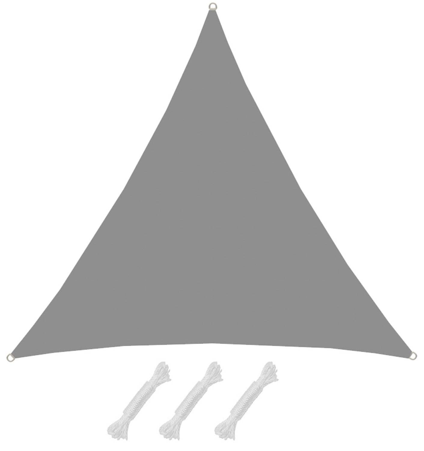 UPF50+ UV Sonnensegel 4x4x4 Polyester Dreieck Wasserabweisend Garten Segel Grau