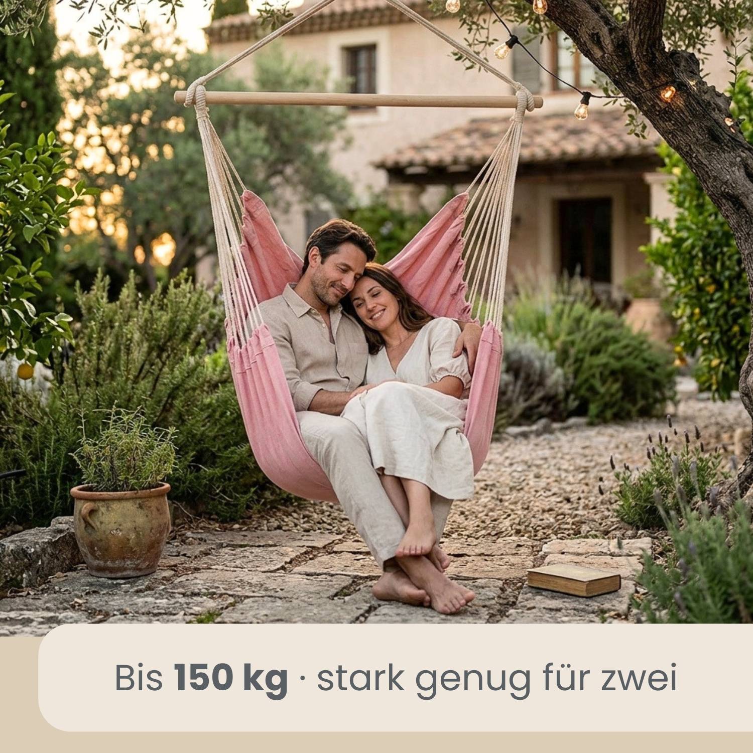 XXL Hängesessel 185x130cm - 2 Personen Hängestuhl