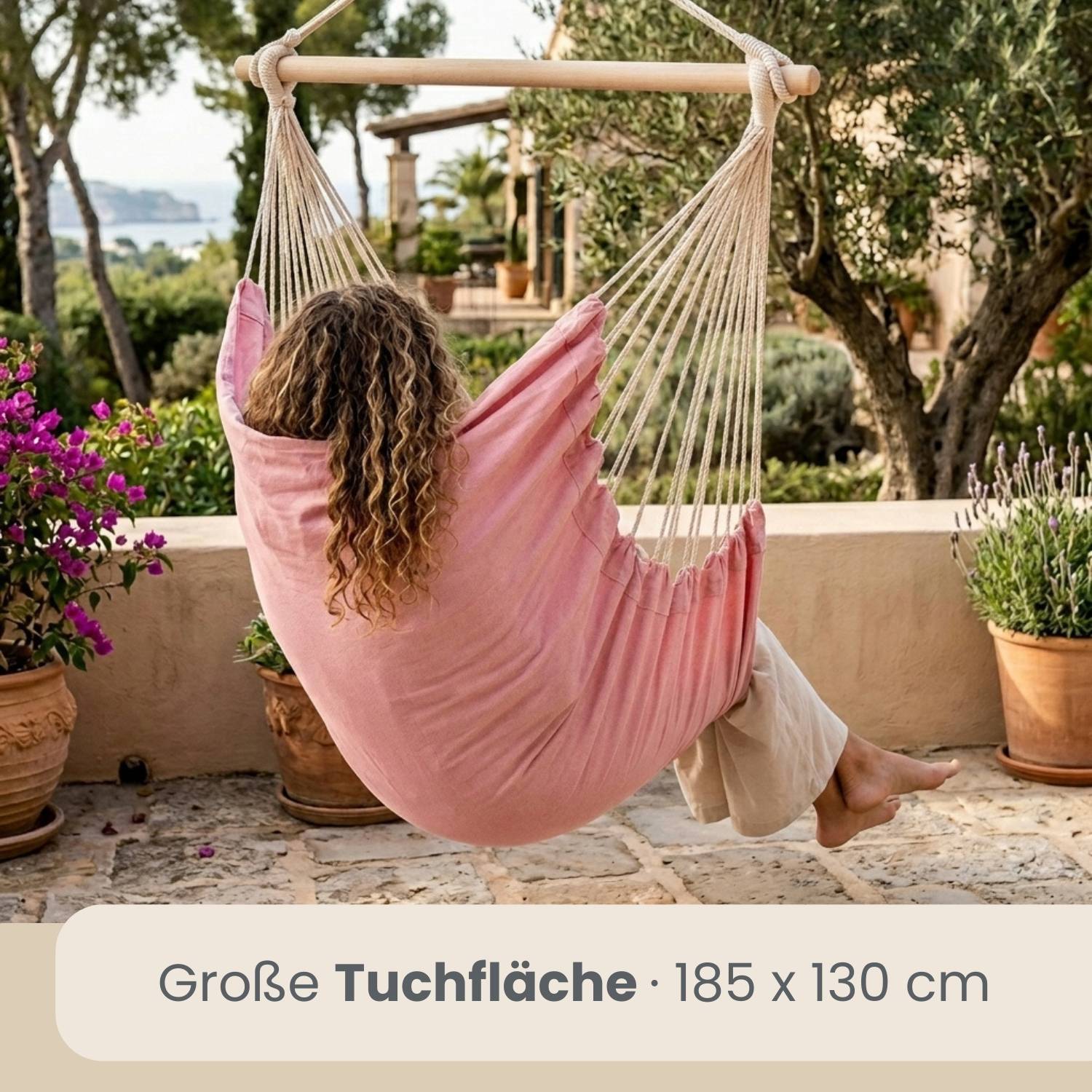 XXL Hängesessel 185x130cm - 2 Personen Hängestuhl