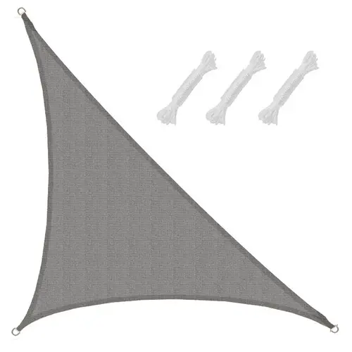 UV Sonnensegel 4,2x4,2x6 HDPE Dreieck Rechtwinklig Sonnenschutz Garten Grau UV Sonnensegel 4,2x4,2x6 HDPE Dreieck Rechtwinklig Sonnenschutz Garten Grau